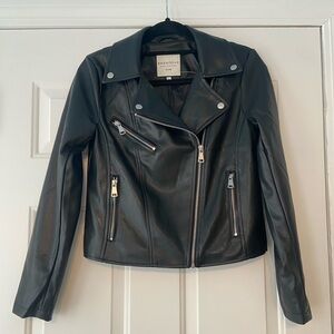 Bagatelle Women's Sleek Black Leather Jacket. Size Small. NWT.